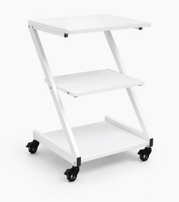 Premium Z-Shaped Utility Trolley (Z-Trolly) with Wheels | Multi-Purpose Medical & Office Equipment Stand