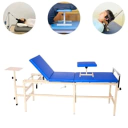 New Traction 3 Fold Bed for Traction Machine Physiotherapy Equipment Cervical and Back Pain Traction Usage Pain Relief Device Color – Blue, Size – Standard, Weight – 34kg view 2