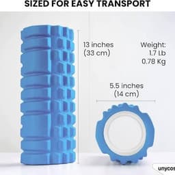 Premium Foam Grid Roller – High-Density EVA Deep Tissue Massage Roller for Muscle Recovery, Trigger Point Therapy & Yoga view 3