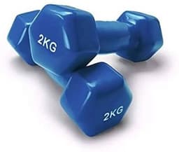 Neoprene Coated Anti-Roll Hexagonal Dumbbell Set (2 KG Pair) view 2