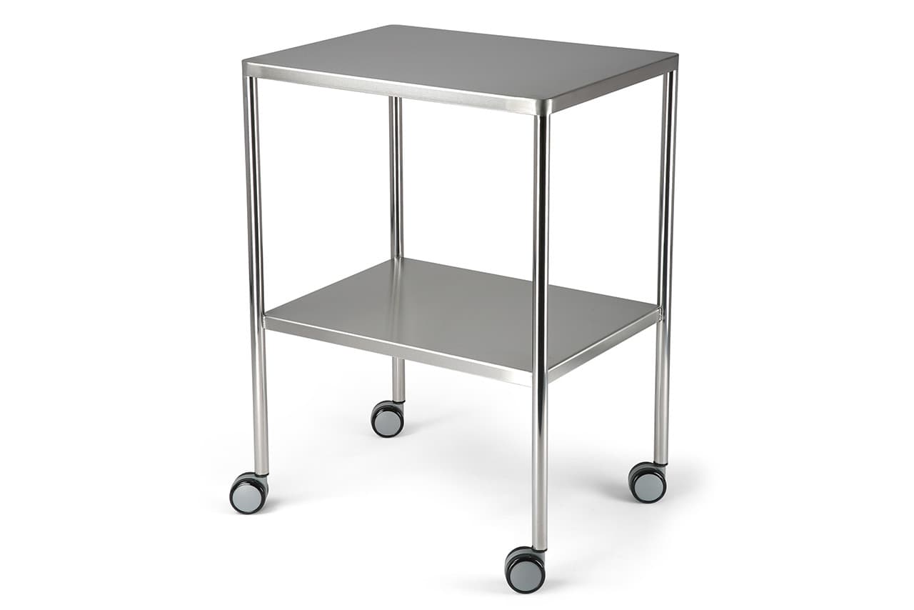 Stainless Steel Instrument Trolley with Wheels | Hospital Trolley in Nepal