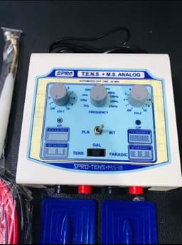 SPRO 3-in-1 TENS + Muscle Stimulator Machine (SPRO-TENS+MS-18) - Dual Channel Analog Therapy Unit view 2