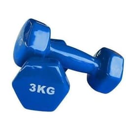 Vinyl Coated Anti-Roll Hexagonal Dumbbell Set (3 KG Pair) view 2