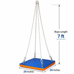 Pediatric Square Platform Sensory Swing (24" x 24" Padded Platform Swing) view 1