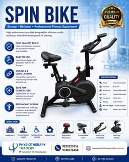 Body Gym Indoor Spinning Exercise Bike with 4 kg Flywheel for Home Fitness in Nepal view 2