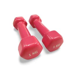 Vinyl Coated Anti-Roll Hexagonal Dumbbell Set (1 KG Pair) view 1