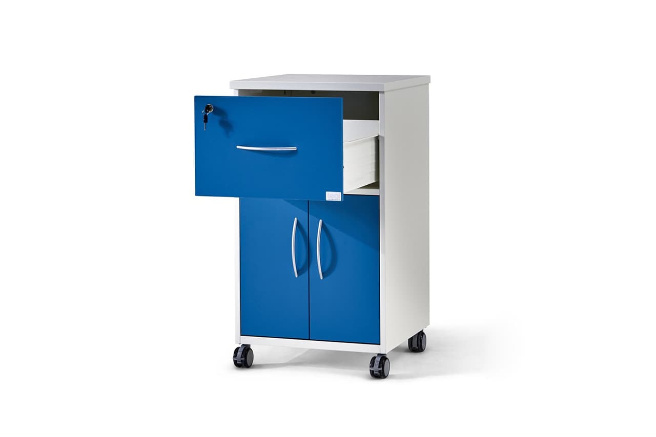 Hospital Bedside Locker with Drawer and Cabinet | Nepal
