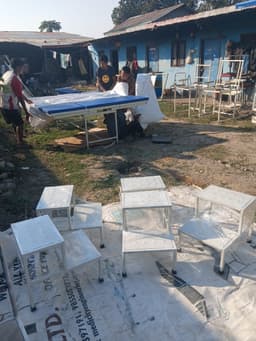 Hospital Double Step Stool | Two-Step Foot Stool for Hospital in Nepal view 2