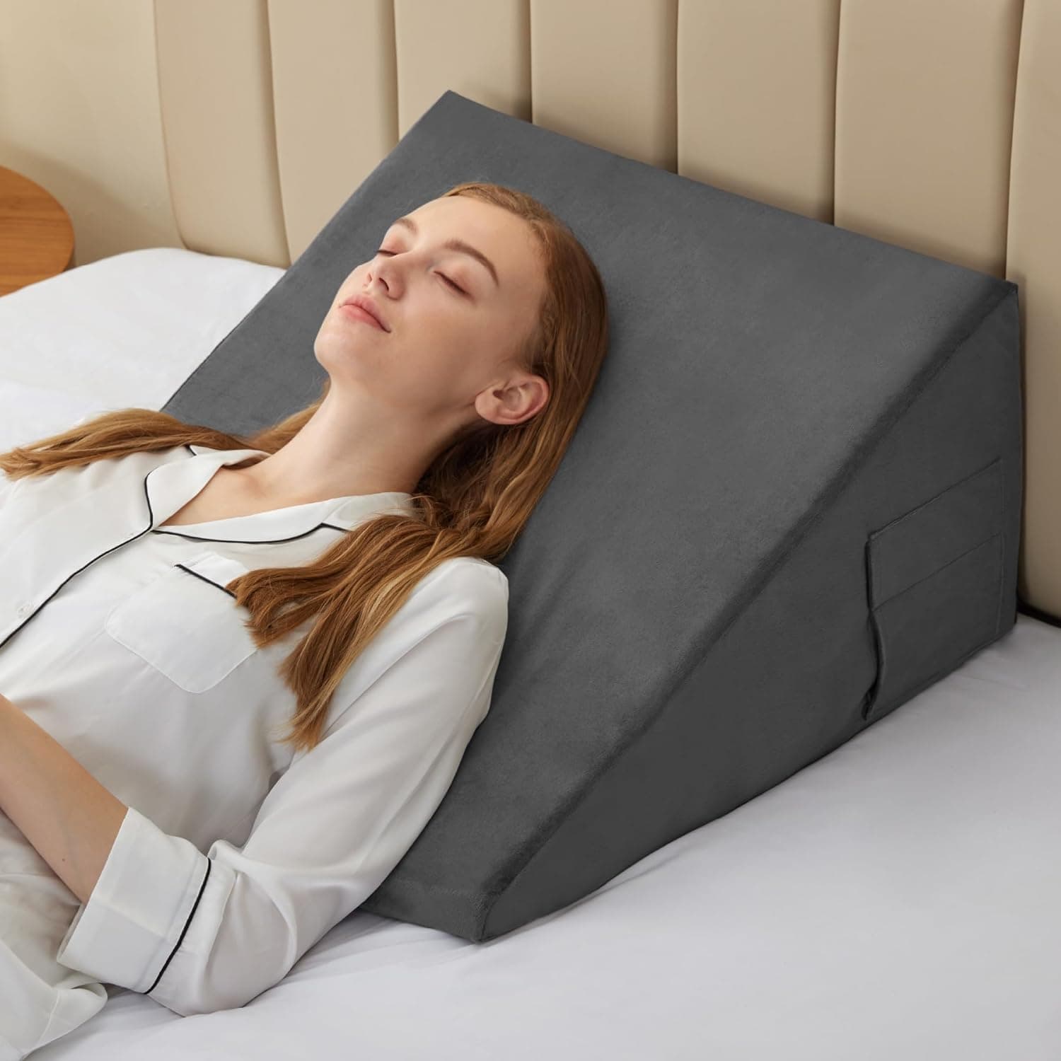 Wedge Pillow for Sleeping & Upper Body Support