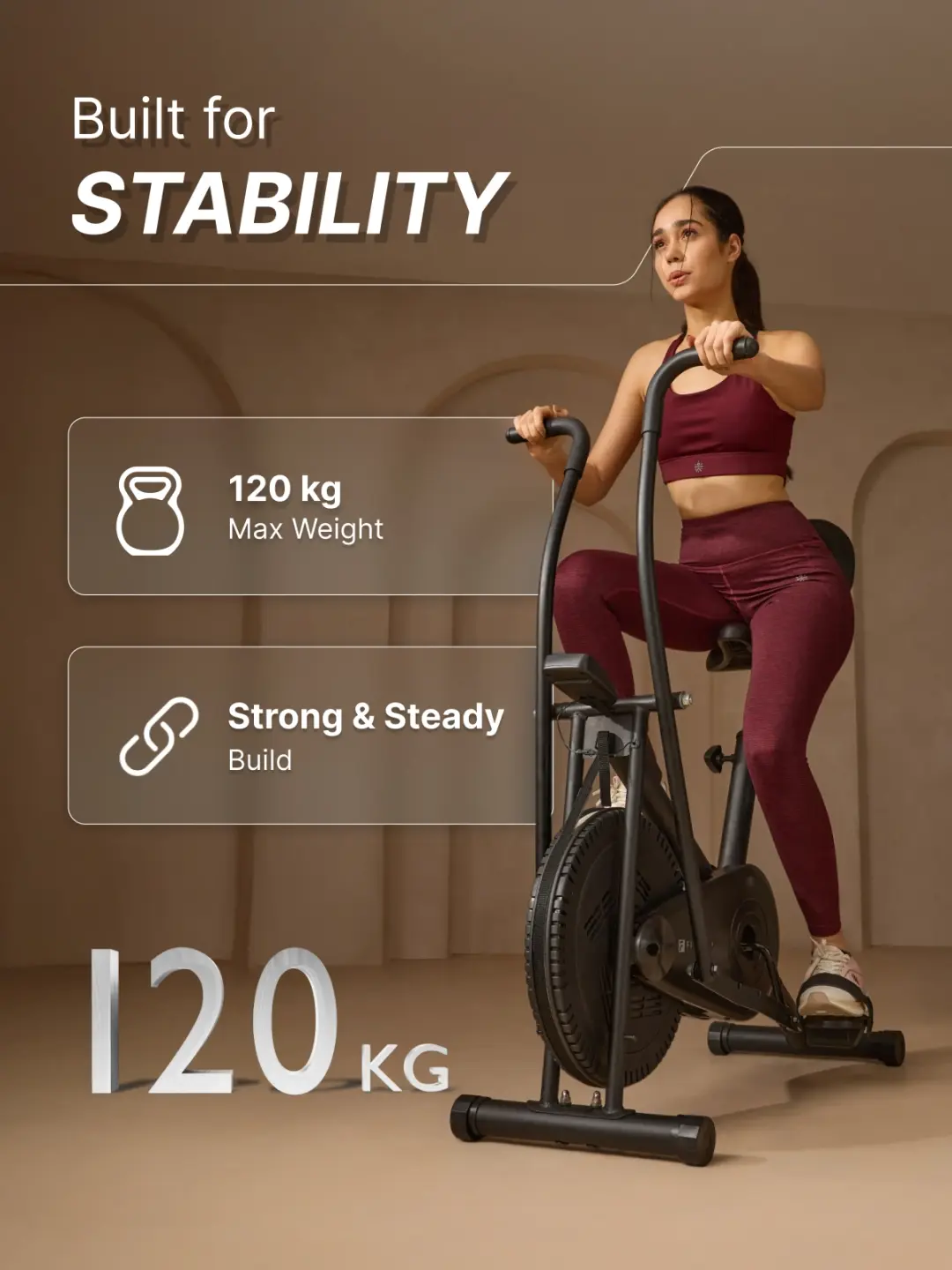 static cycle 2 in 1 handle movement ( air bike )